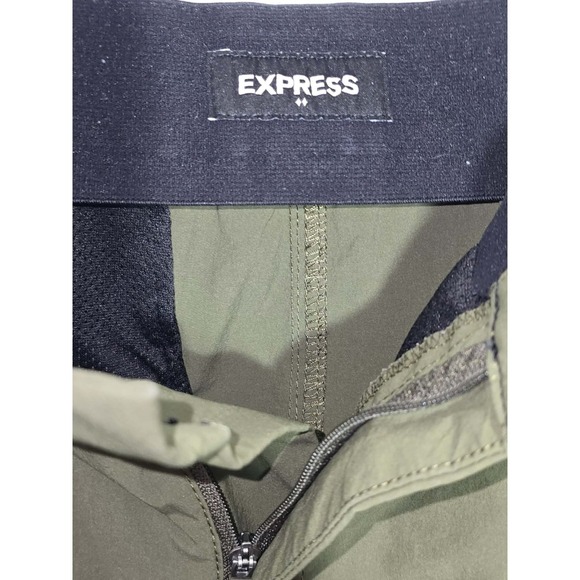 ✨ Express Women's Olive Green Cargo Jogger Pants Size M GUC Casual Utility ✨ - Picture 4 of 6